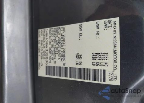 2021 Nissan Altima Sr Fwd from USA, damaged, VIN 1N4BL4CV8MN339036